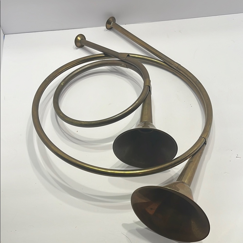 Vintage Brass French Horns